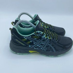 ASICS Gel Venture 6 Black Gray Athletic Sneakers